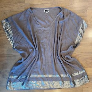 Mud Pie sequined tunic One Size